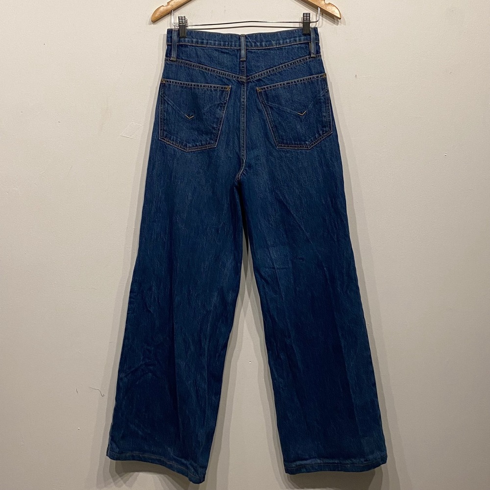 Hudson Nora High Rise Wide Leg 70s Jeans Effortless Relaxed 100% Cotton Size 27 - Picture 6 of 7